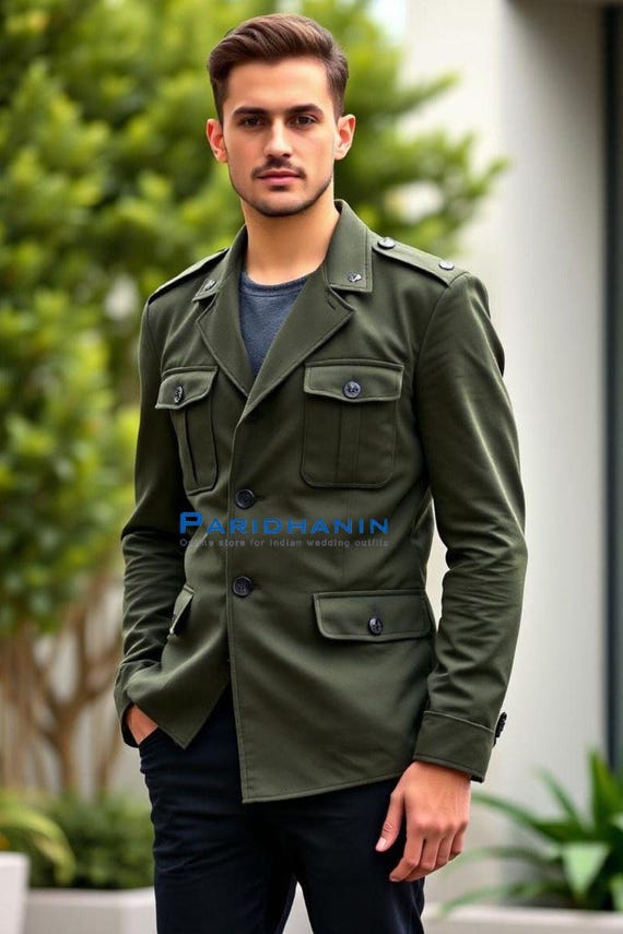 military style windbreaker