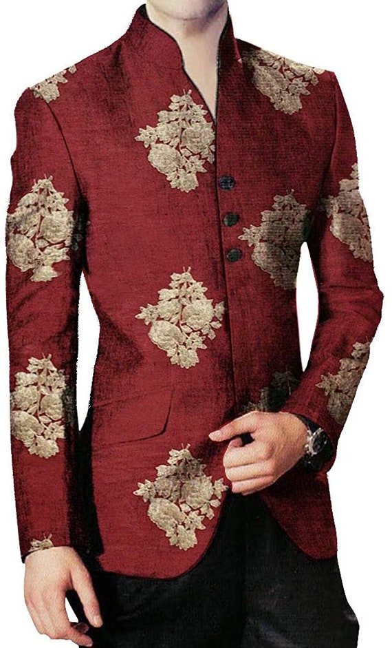 Indian Ethnic Stylish Contrast Embroidery Jodhpuri Suit for Man Mandarin  Suit for Men Jodhpuri Blazer for Wedding, Bandhgala Suit for Men - Etsy  India