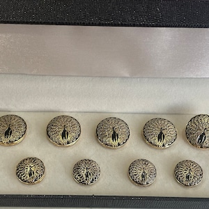  14Pcs Gold Metal Blazer Button Set, Suit Buttons for Men Women,  Vintage Gold Buttons for Blazer, Coat, Uniform, Shirt, Suit and Jacket  (15mm,23mm, Gold)