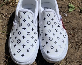 lv vans slip ons