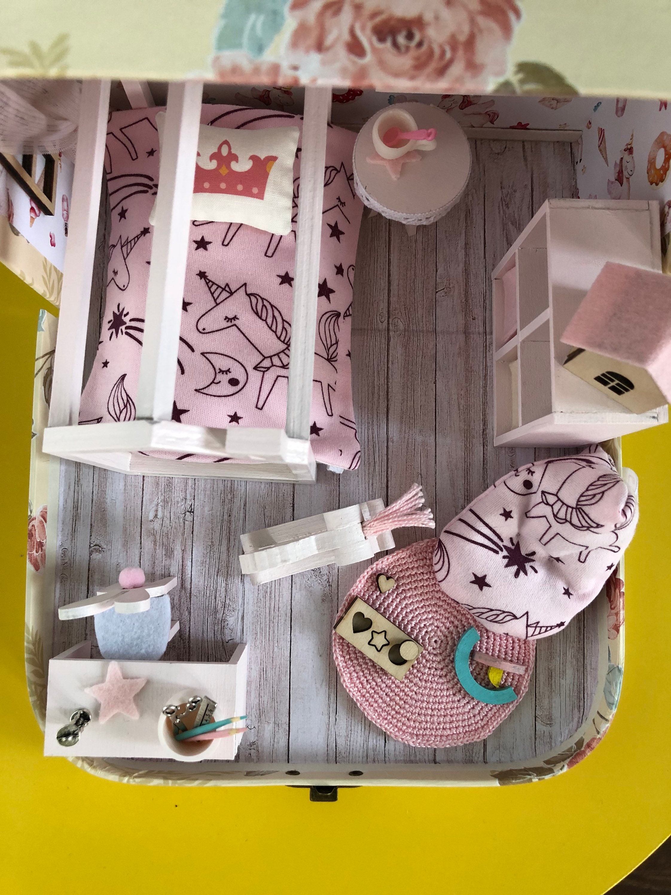 Advent calendar kids doll house furniture personalised Etsy