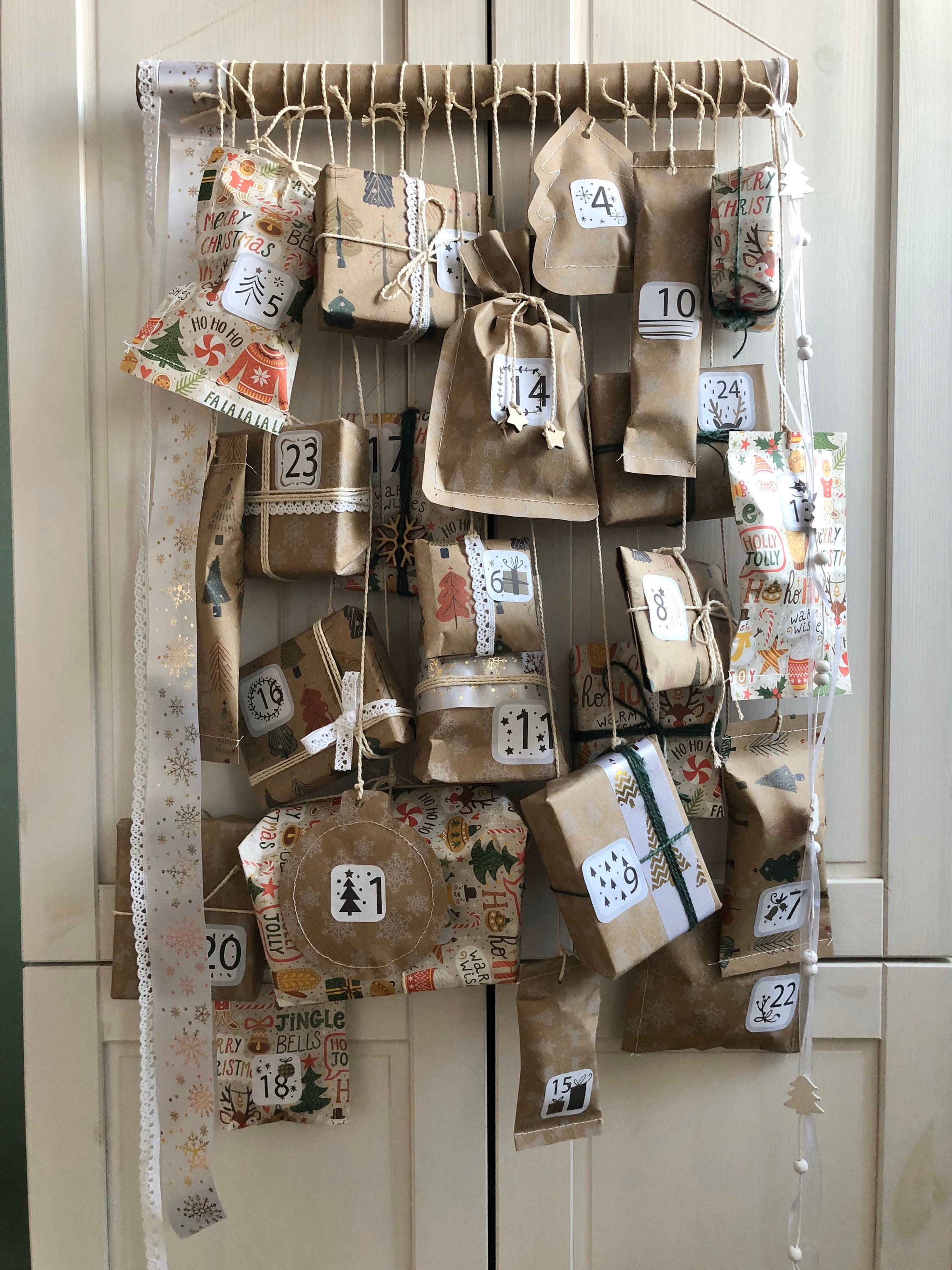 Advent calendar kids doll house furniture personalised Etsy