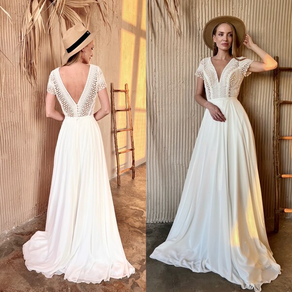Backyard wedding dresses plus size hot sale