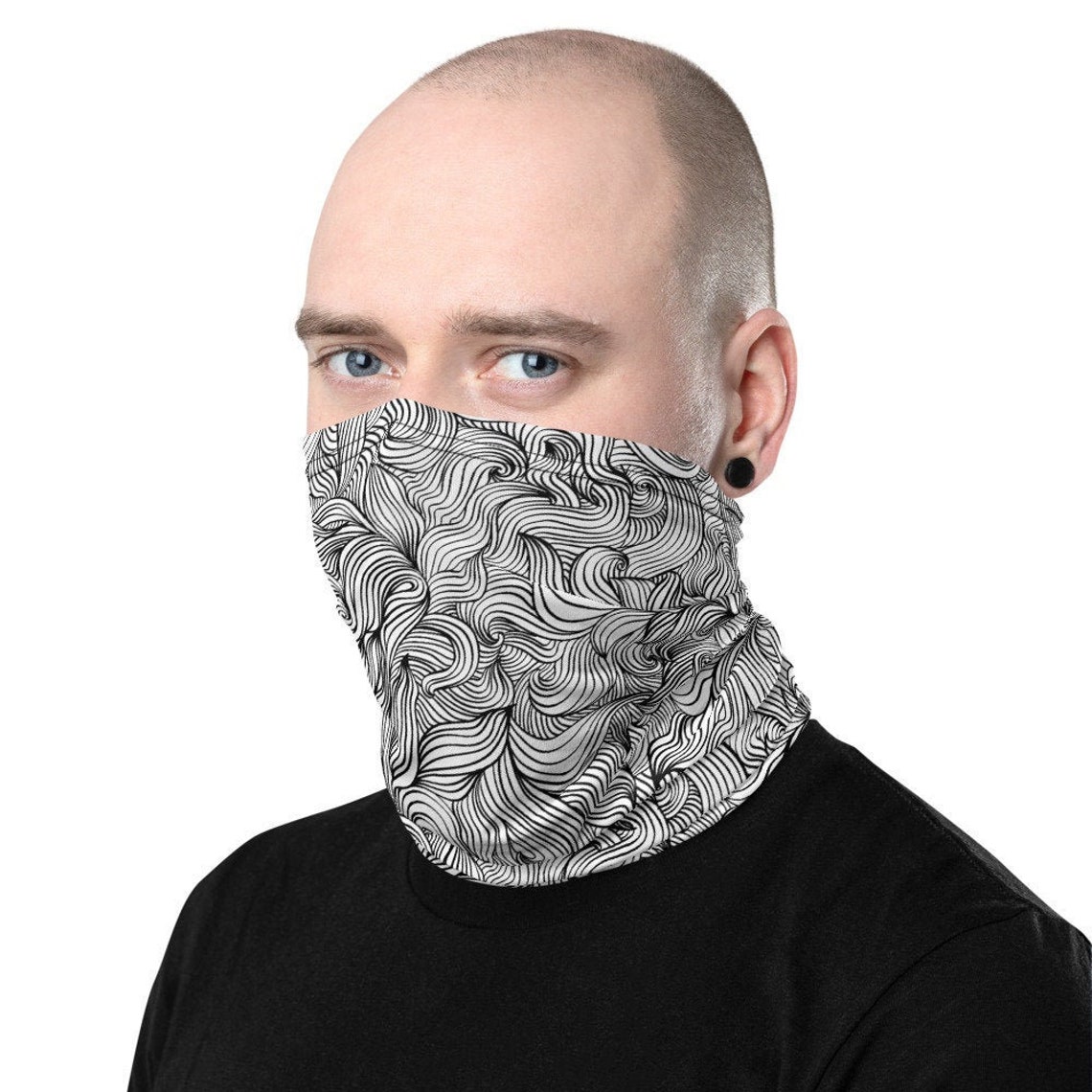 Ninja Gaiten Face Mask Neck Gaiter Washable Reusable Face Etsy