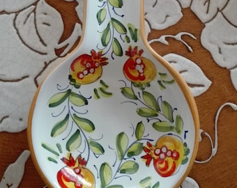 Spoonrest Melogranina pattern - Repose-cuillère avec décoration Melogranina