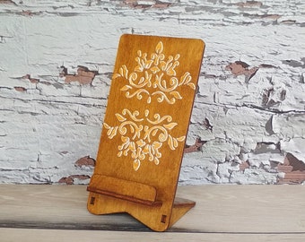 Cell Phone Stand Handmade Textured Decor