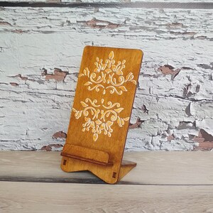 Cell Phone Stand Handmade Textured Decor