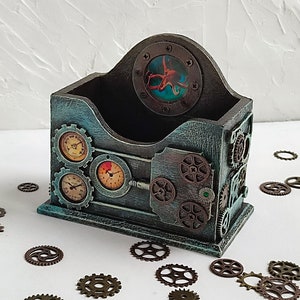 Handmade Box Sea Octopus Steampunk Nautic