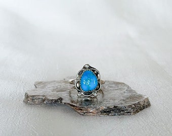 Turquoise Ring Sterling Silver Navajo Indians western jewelry special gift ideas for women