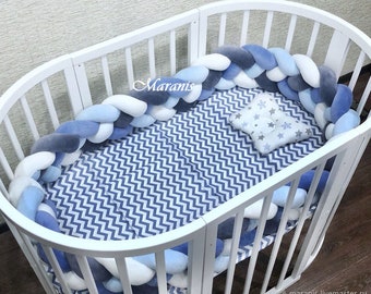 oval bassinet bumper pads