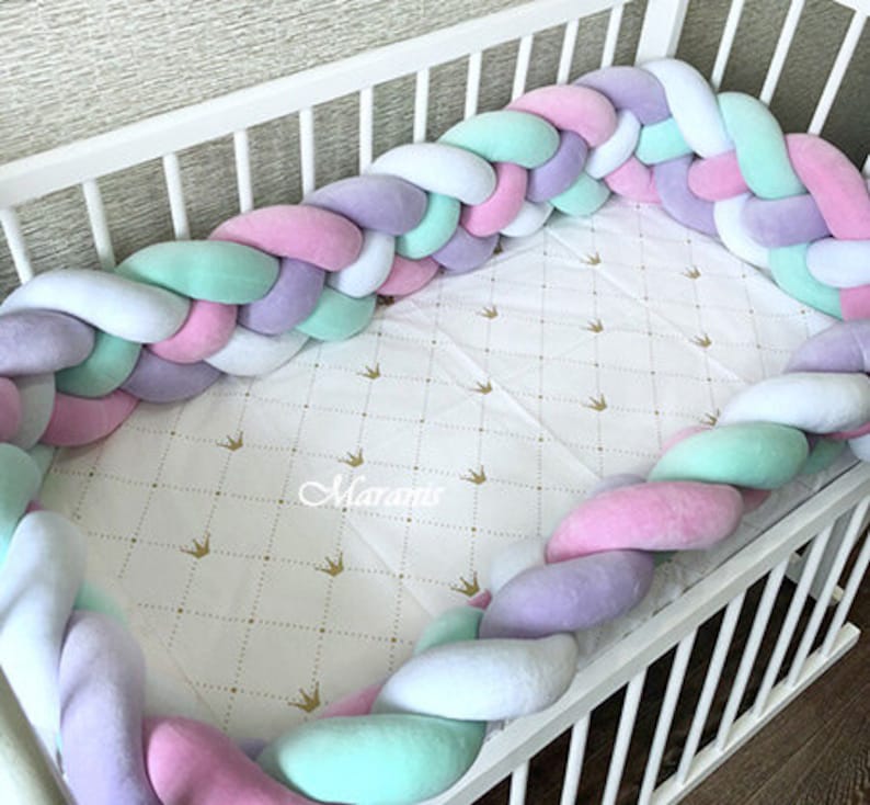 Crib Bumper Pattern Braided crib bumper diy braided crib Etsy