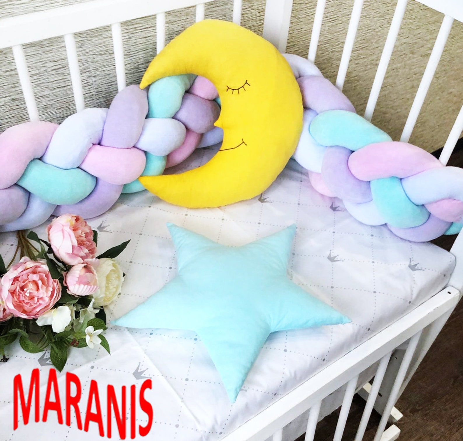 Moon pillow pattern sewing Crib moon Moon pillow pattern Etsy