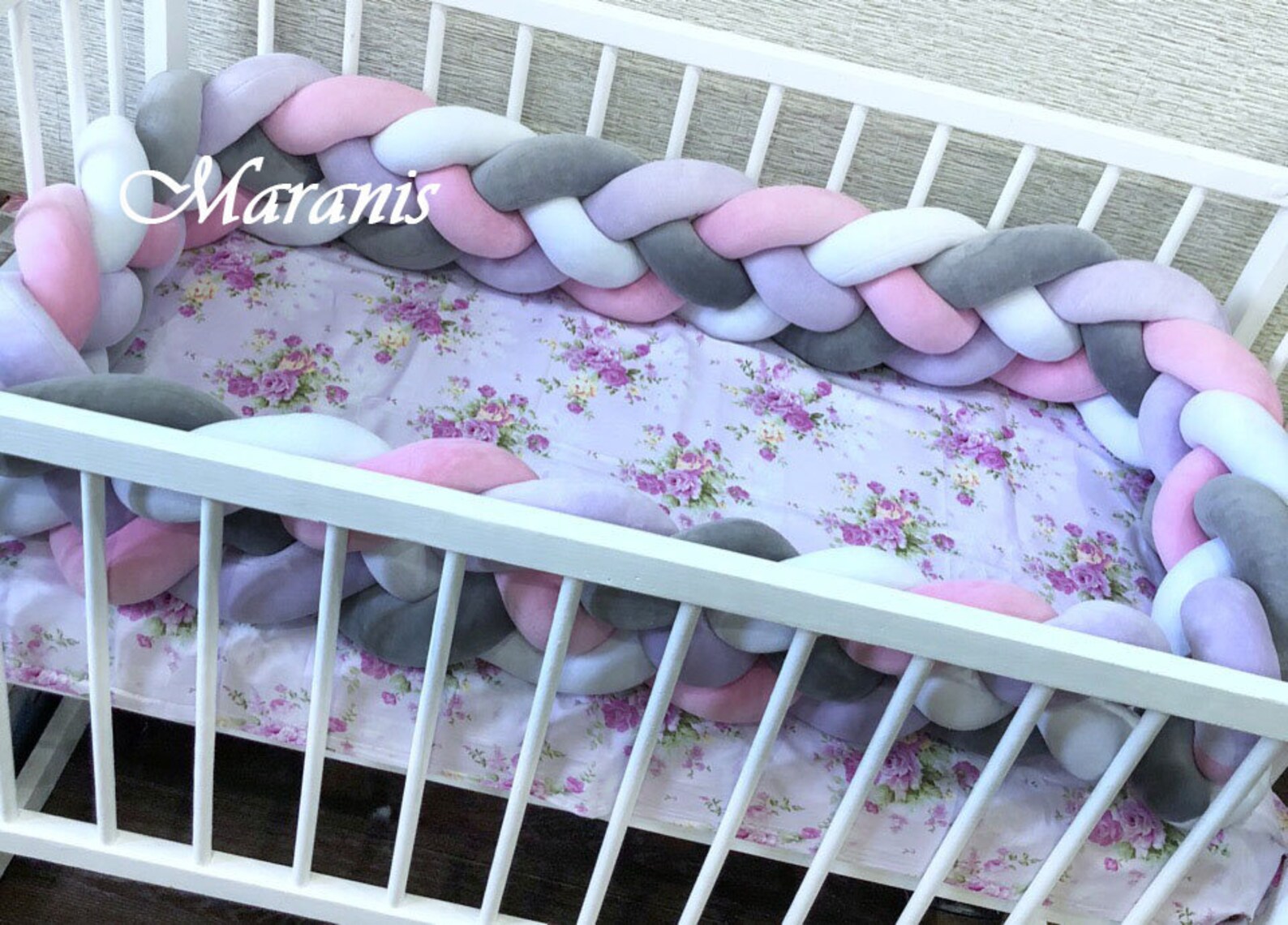 Crib Bumper Pattern Braided crib bumper diy braided crib Etsy