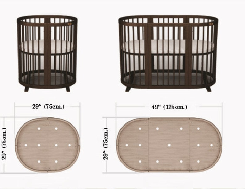 Bumpers in a round crib Bumpers for cribs Bumpers in the Etsy