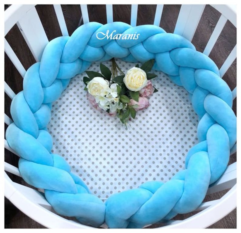 Braided Crib Bumper Pattern Pdf Crib Bumper Cot Bumper Etsy