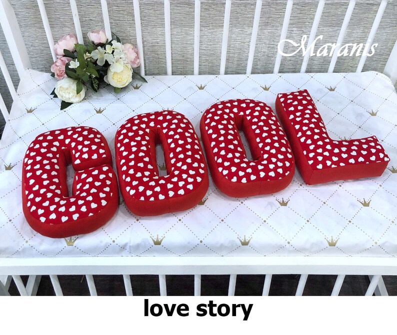 Love pillow Letters pillow Letter pillow Pillow Etsy