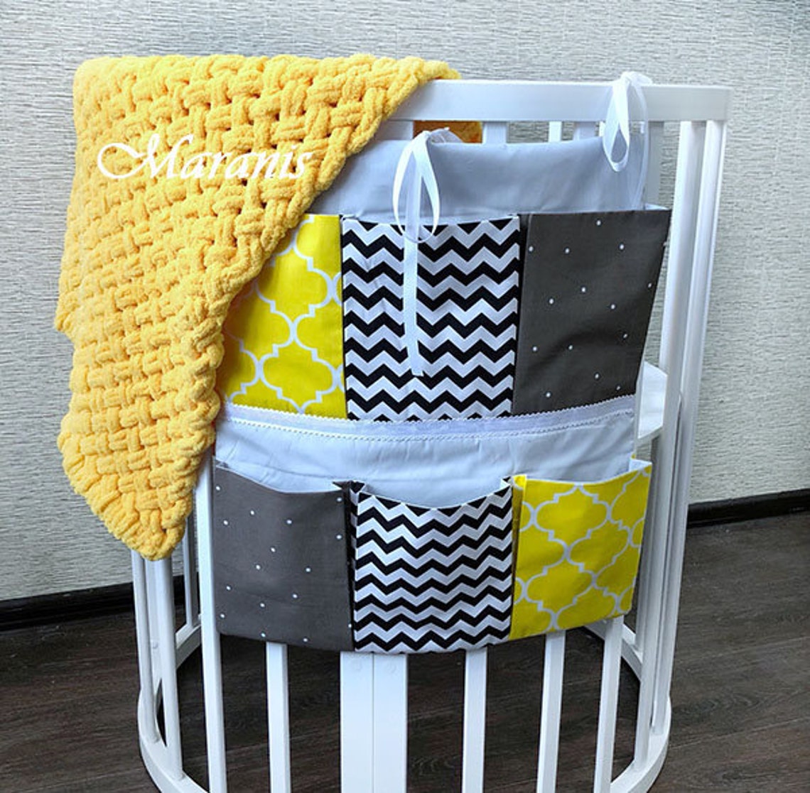 Pdf Diy Digital Crib organizer Cot organizerNursery Etsy