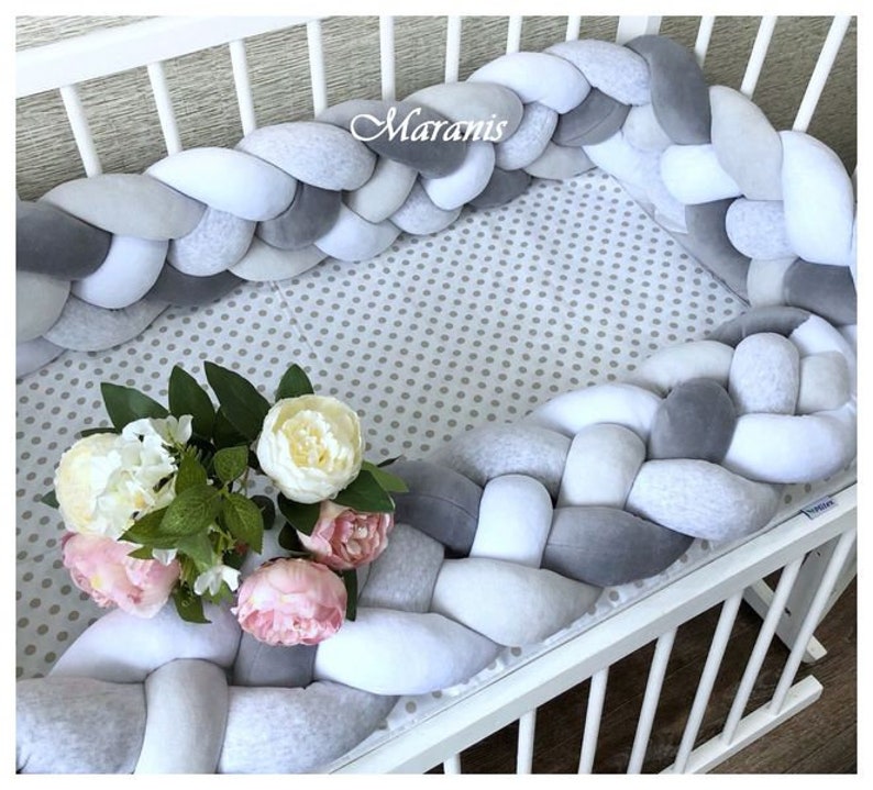 Braided Crib Bumper Pattern Pdf Crib Bumper Cot Bumper Etsy
