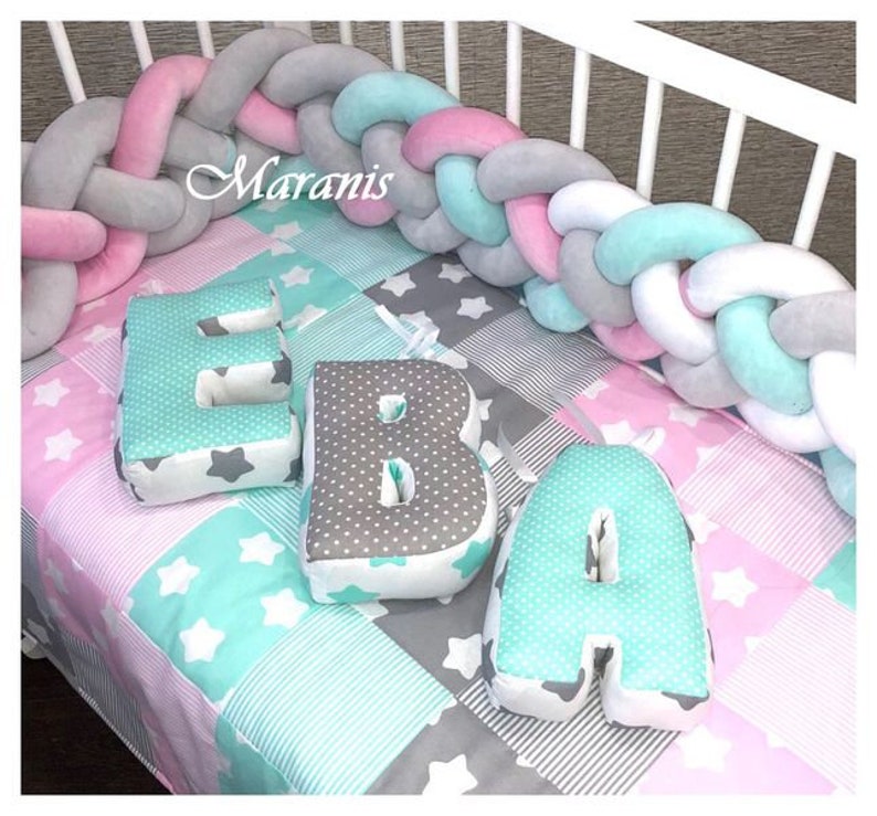 Braided crib bumper pattern Pdf Crib bumper Cot bumper Etsy