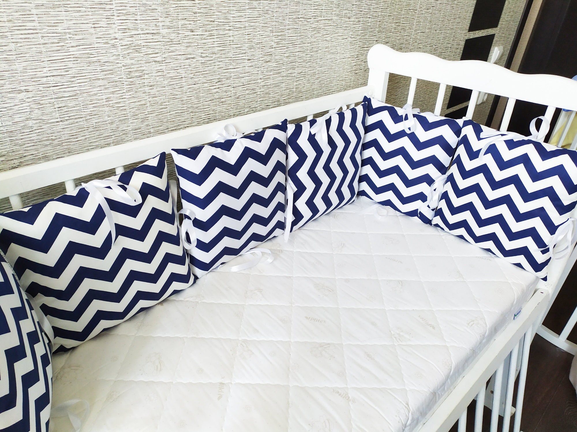 Crib bumper pattern Cot bumper pattern Pdf bumper Bumper Etsy España