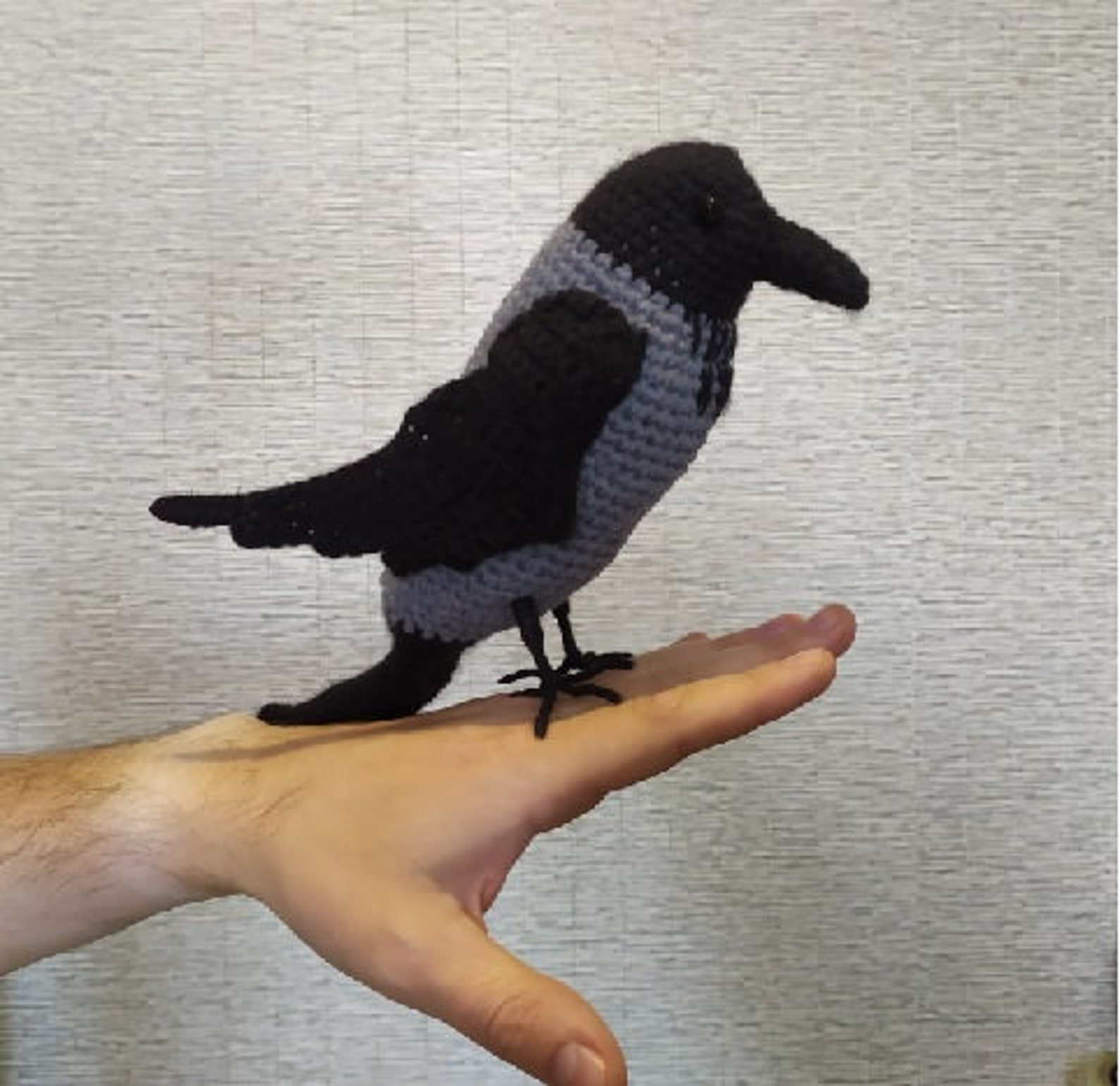 Crochet crow pdf Crochet bird Bird crochet pattern Crow Etsy