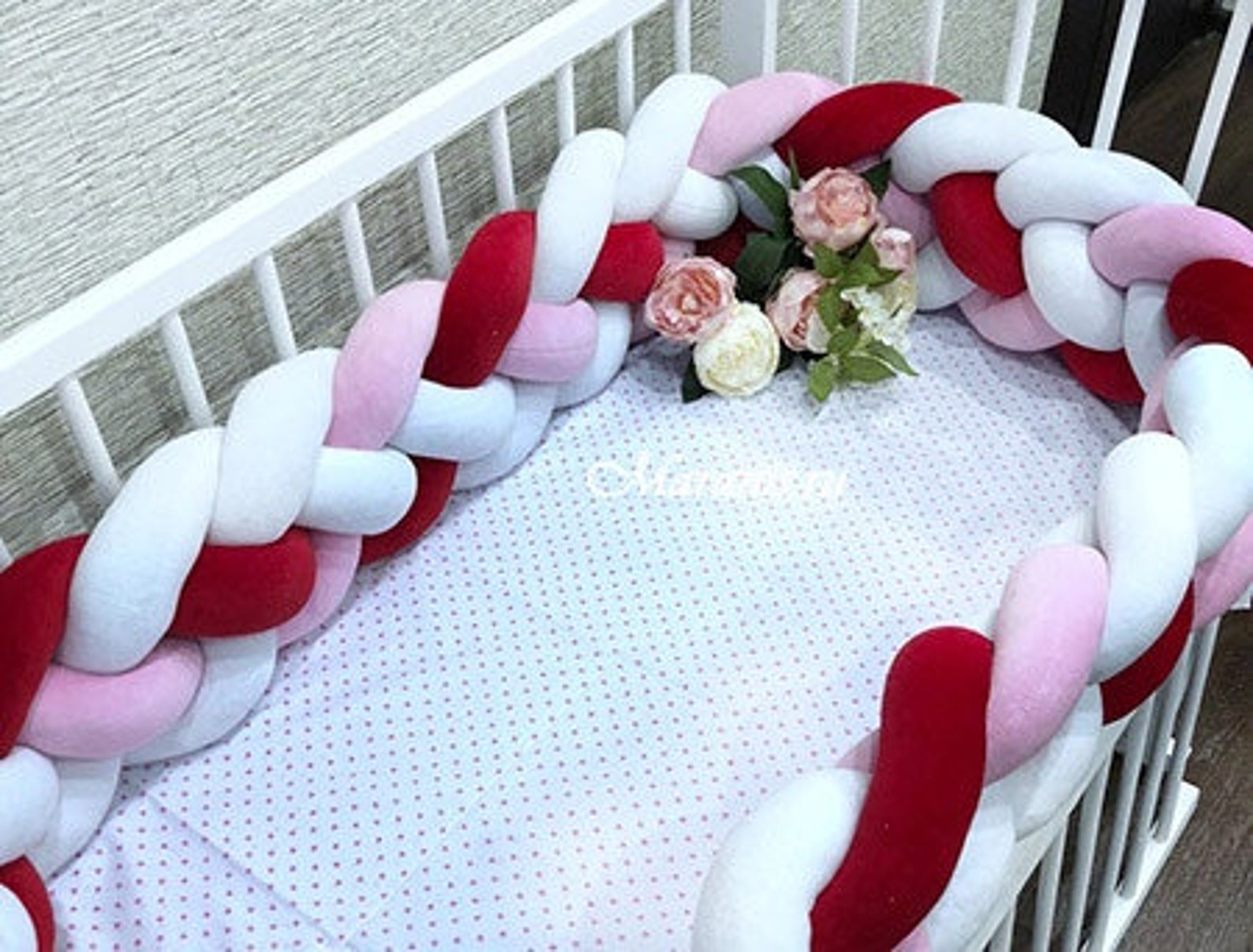 Crib Bumper Pattern Braided crib bumper diy braided crib Etsy