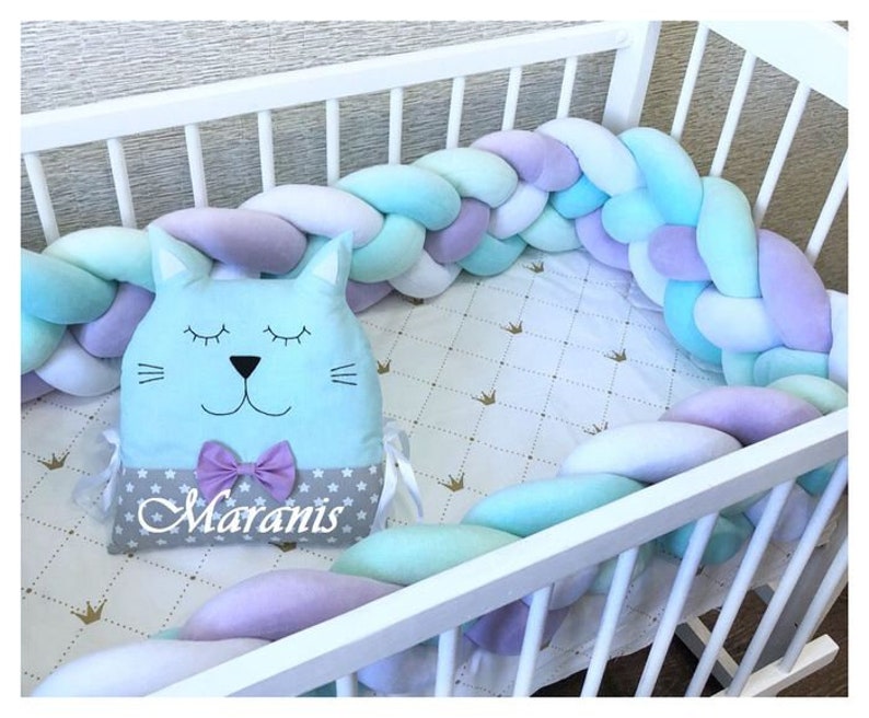 Braided Crib Bumper Pattern Pdf Crib Bumper Cot Bumper Etsy