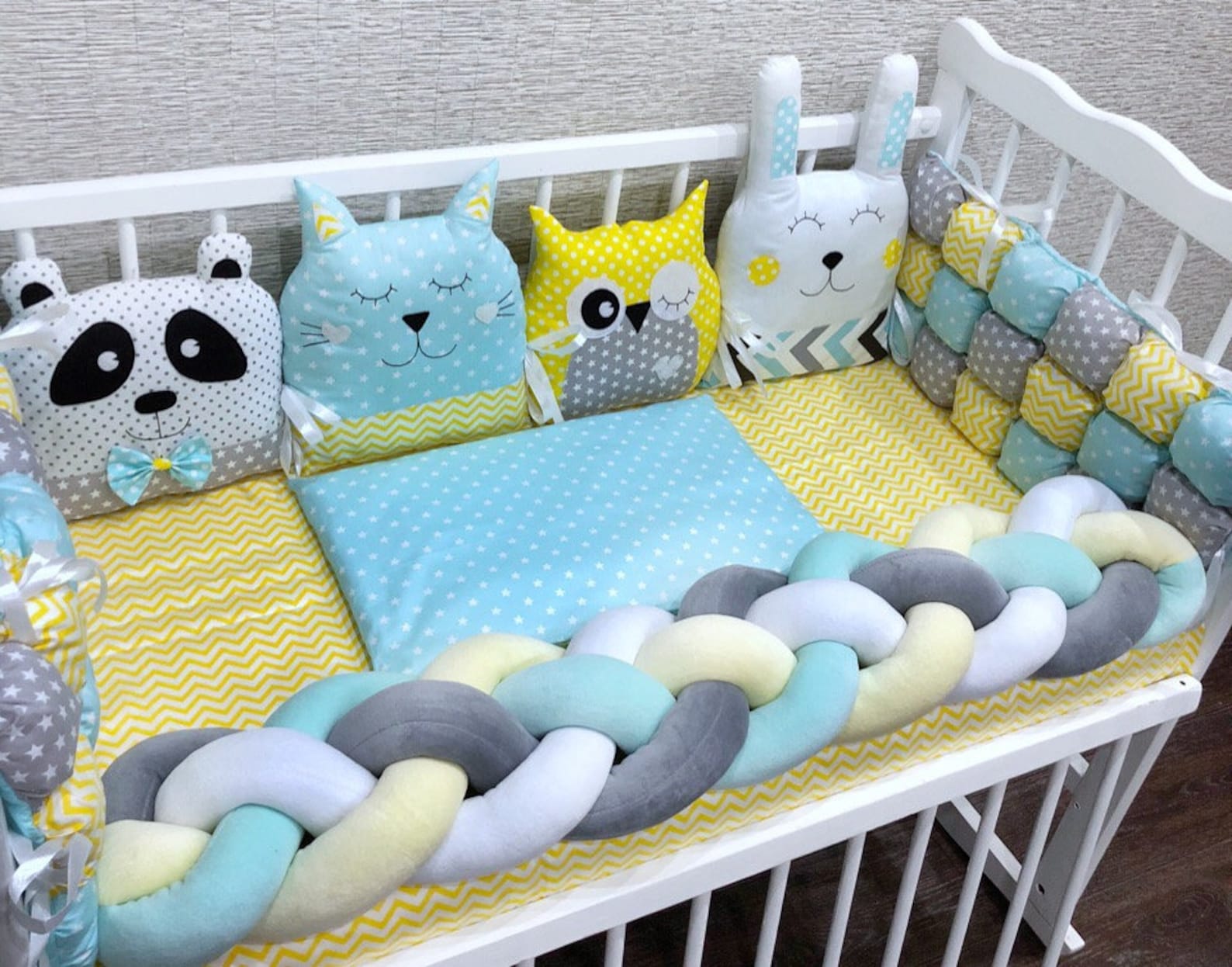 DIY Crib Bumper Pattern Bear pillow Easy to Make Bear Etsy