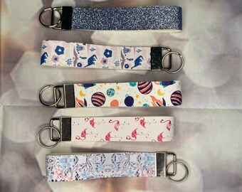 Faux leather fabric keychain gift
