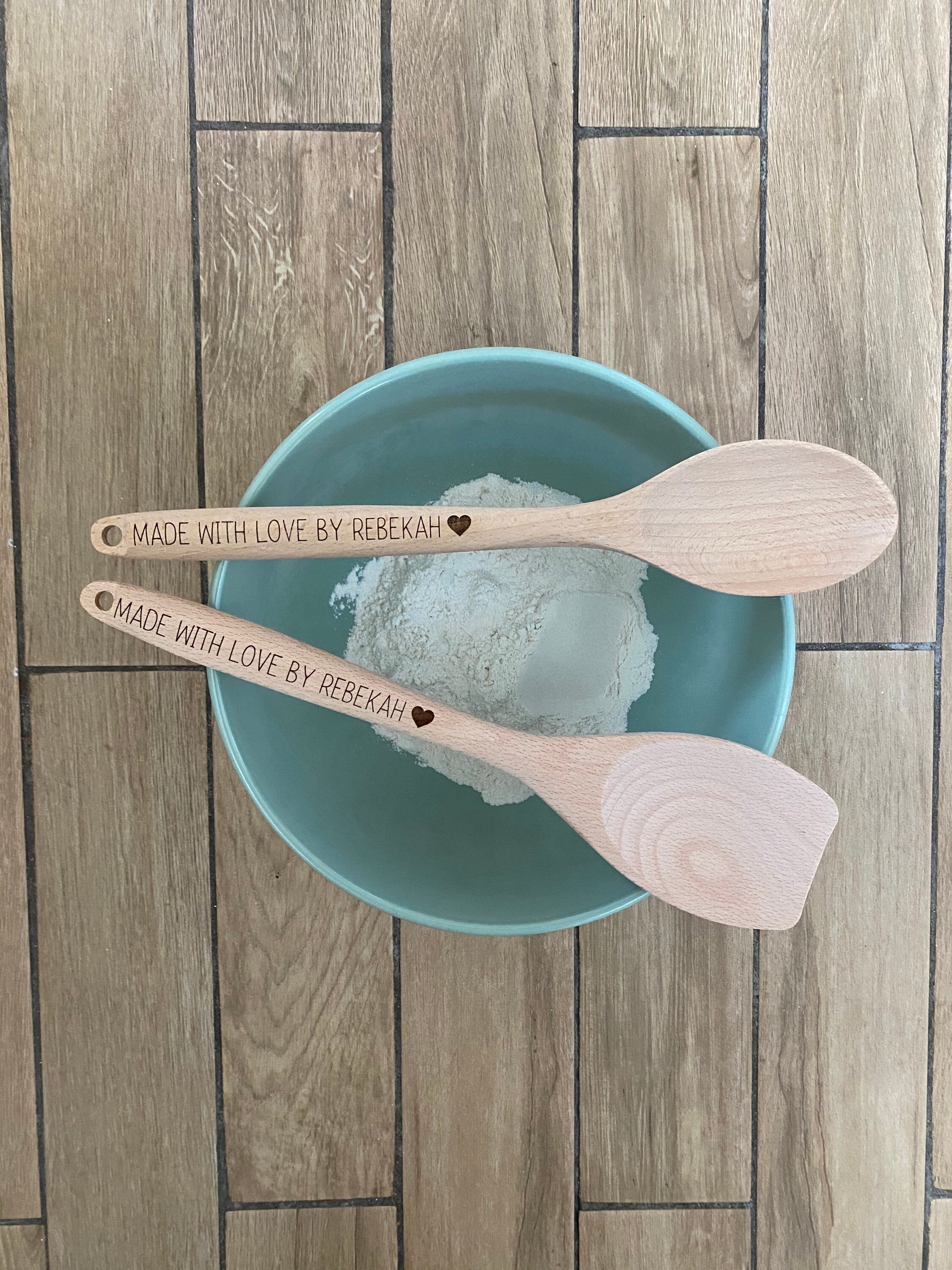 Cuillère Et Fourchette En Bois Faites Main Pour Ustensiles De Cuisine