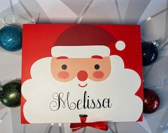 Personalised Santa gift box, Christmas Eve box, Christmas gift box, xmas gift