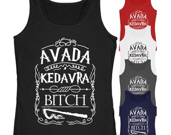 Avada Kedavra Women's Vest | Wizzard Pop Culture Gym Funny Gifts Mum Mothers Day Birthday Gift for Her Sister Wife Comfort Print Tops Lady