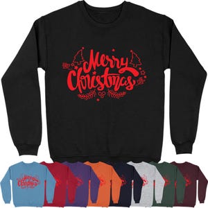 Merry Christmas Sweatshirt | Xmas Festive Stocking Filler Gift for Him Dad Kids Gifts Mum Gift for Her Jumper Long Sleeve