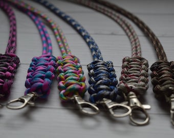 Dog Whistle Lanyard // Dog Training, Shooting, Beating, Dog whistle holder, Cobra knot, Camouflauge, badge holder