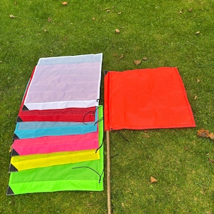 Beaters flags // beating, Rip stop beaters flag, Hunting, Shooting season, Orange, Red, Blue,Green, White, Pink, Noisy, Waterproof