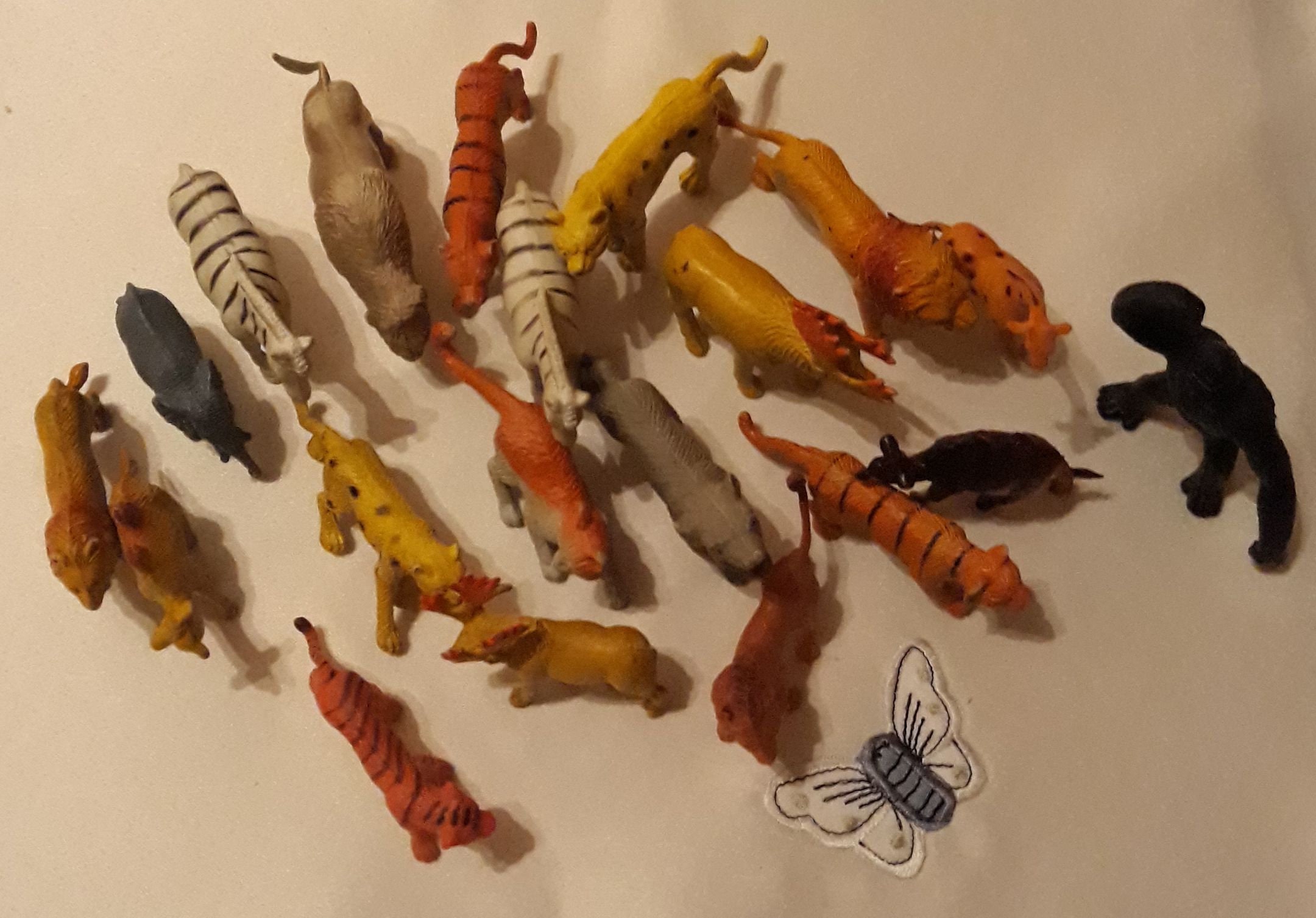 Vintage 80s Set of 30 Pieces Animals Toys,set Rubber Wild Vintage 80s Set of 30 Pieces Animals Toys,set Rubber Wild