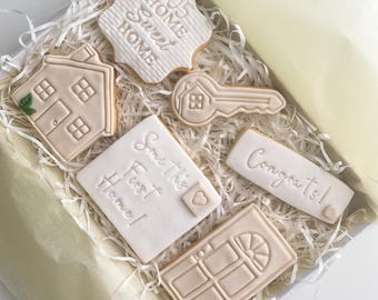 New Home Cookie gift| Personalised Housewarming Presents | letterbox friendly