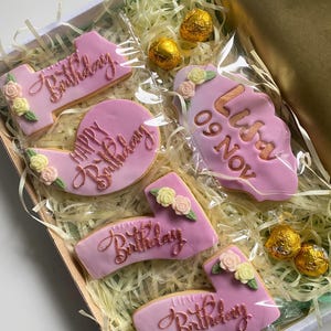 Birthday cookies | Birthday biscuits | birthday present for her | Birthday present for him | Birthday gift | Birthday treat | Happy Birthday image 9
