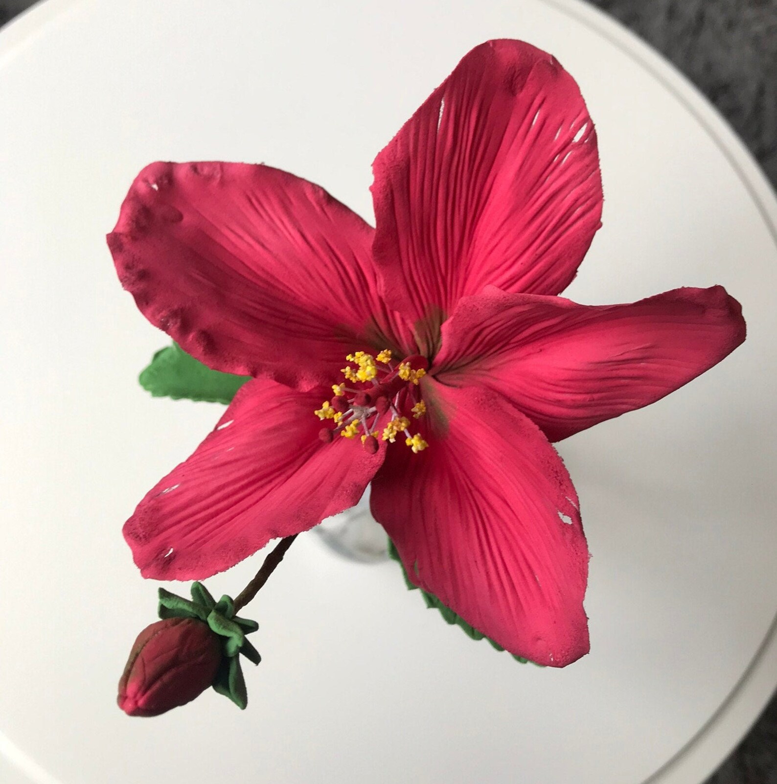 HIBISCUS Handmade edible sugar flowers for cake decoration. Etsy