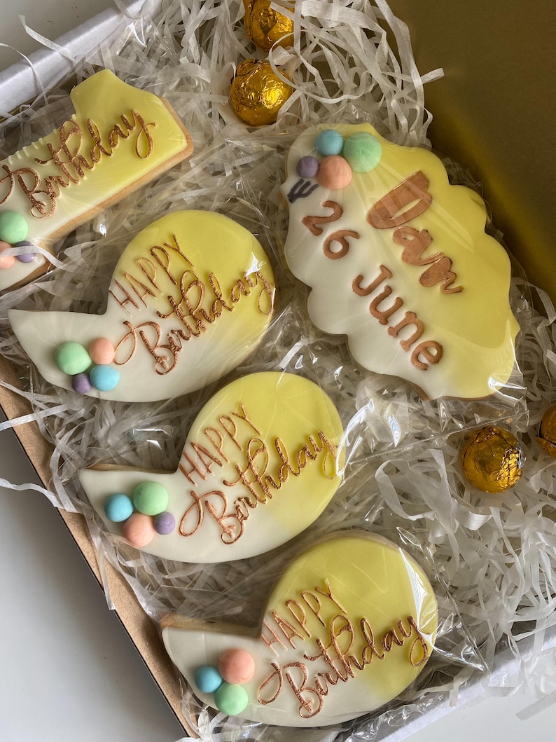 Birthday cookies | Birthday biscuits | birthday present for her | Birthday present for him | Birthday gift | Birthday treat | Happy Birthday image 8