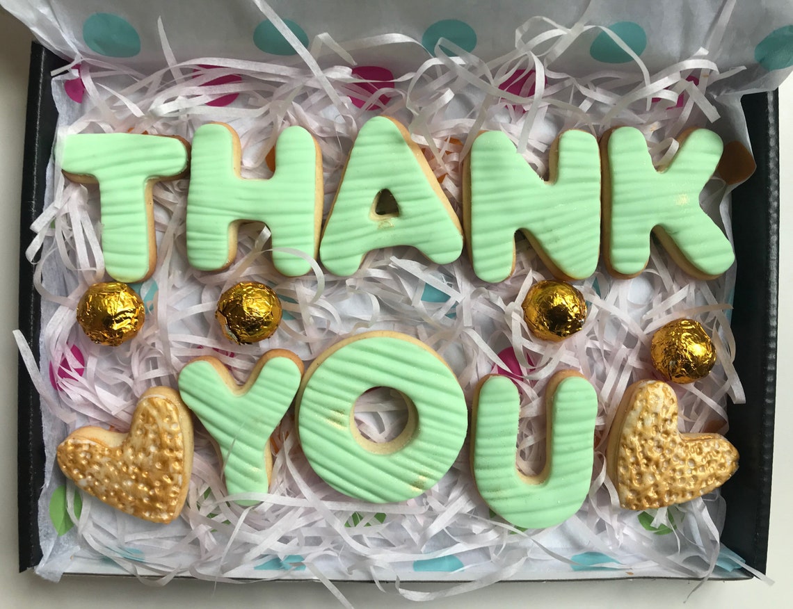 Thank You Cookies. Thank You Biscuits. Thank You Teacher. Etsy UK
