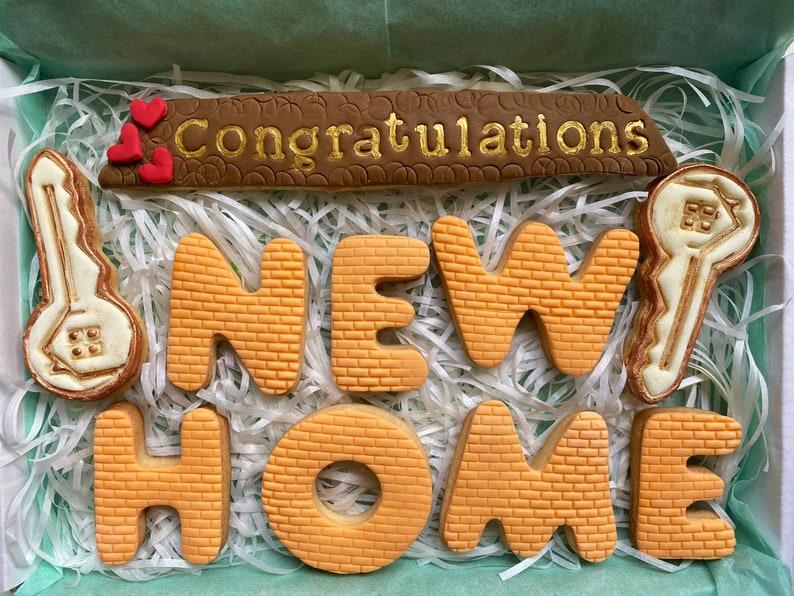 New Home Cookies Housewarming Cookies Housewarming Gifts Etsy