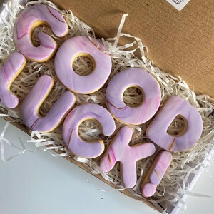 Galletas personalizadas de buena suerte / Regalo de buena suerte / Mucha suerte / Regalos para un nuevo trabajo / Examen / Prueba de conducir / Entrevista de trabajo / Regalos de despedida Without the name