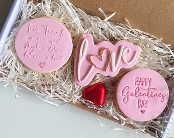 Galentine’s Cookies • Personalised Galentines gifts • Letterbox Galentines Biscuit Gift for Bestie