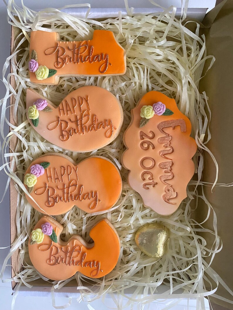 Birthday cookies | Birthday biscuits | birthday present for her | Birthday present for him | Birthday gift | Birthday treat | Happy Birthday image 6