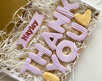 Thank you cookies | Personalised Thank you Biscuits | Thank you teacher Gifts