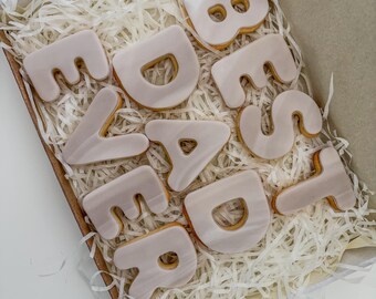 Father’s Day cookies | The Best Father Ever | Father's Day letterbox cookie gifts for Dada, Dad, Daddy, Father, Pop, Papa -