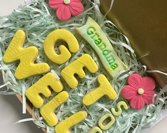Personalised Get Well Soon Cookies | Thinking of You Treat | Letterbox-Friendly Package