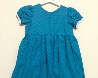 turquoise baby dress