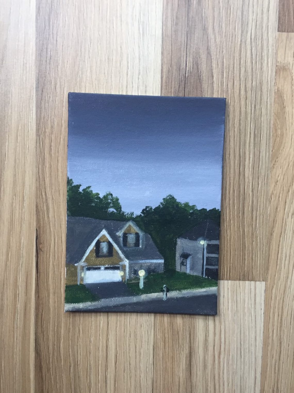 Dull Scenery Wall Art Acrylic on Canvas Etsy UK